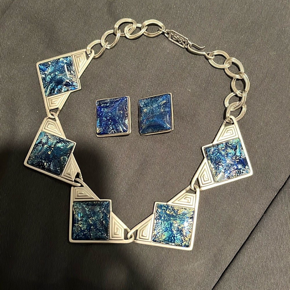 YSL COSTUME NECKLACE AND EARRINGS